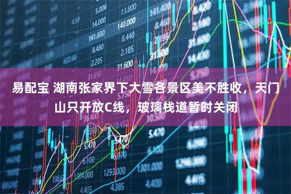 易配宝 湖南张家界下大雪各景区美不胜收，天门山只开放C线，玻璃栈道暂时关闭